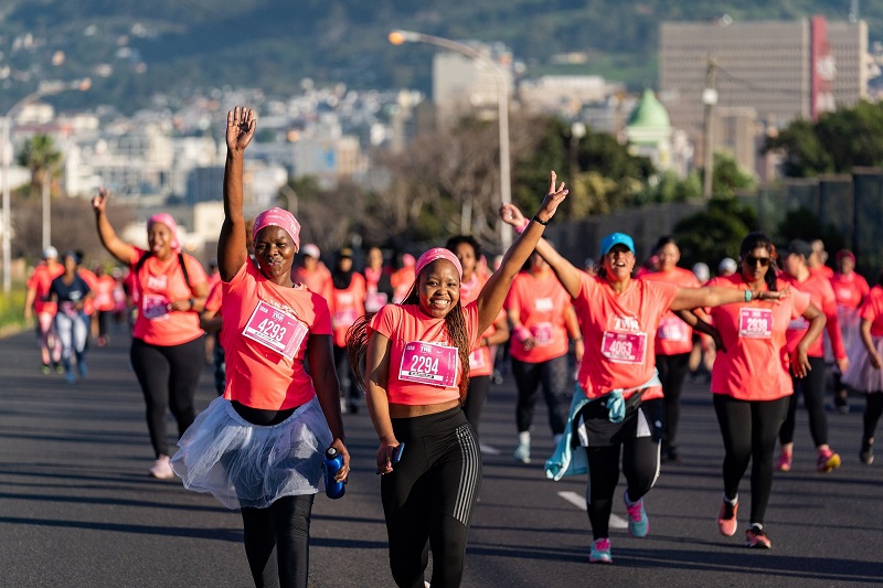 Run for #PinkDrive at the 2023 Totalsports Women’s Race
