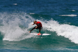 A focused Rory Dace dominated the Premier U16 Boys Division at the Rip Curl GromSearch © Louis Wulff