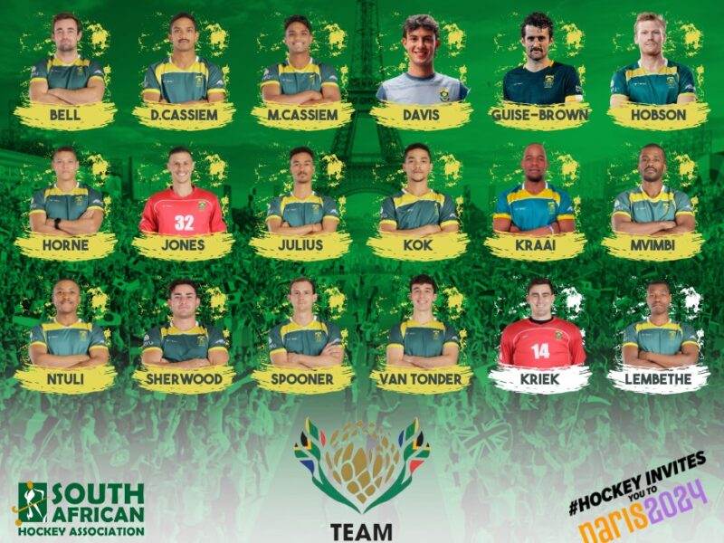 Team South Africa Hockey teams named for the Paris Olympic Games